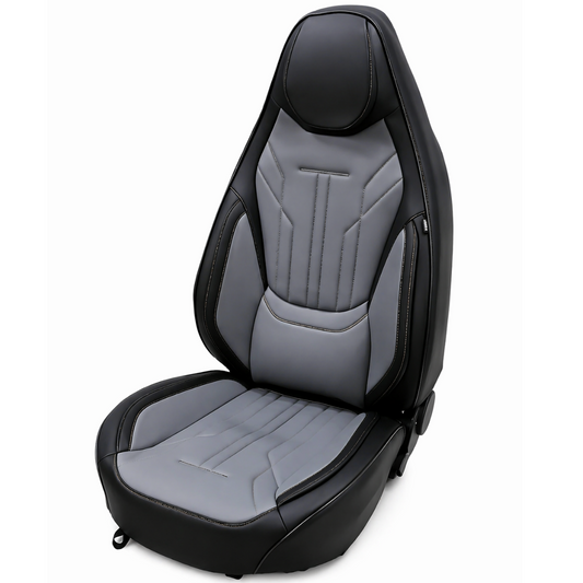 Huse Auto LUXURY SPORT Piele Ecologică – Negru-Gri