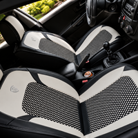 Set complet huse auto Textil Nappa în combinație alb-negru