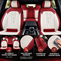 Huse scaune premium perforate piele