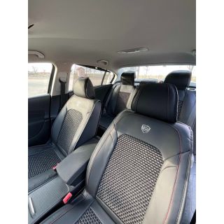 Set Huse Scaune Auto Ford Focus, Textil+Piele Eco Nappa