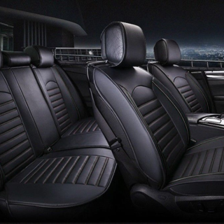 Set Huse Lines, Piele eco, Negru