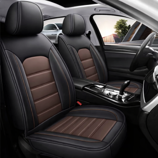 Set huse scaune auto Top, Piele Nappa sintetica, Maro+Negru