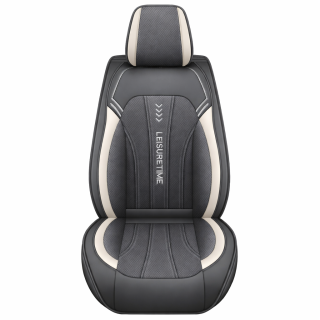 Set huse scaune auto TOP, Piele Nappa sintetica, Gri Leisure Time