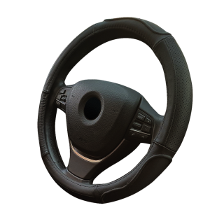 Husa Pentru Volan Piele Naturala, 37-39 cm, Neagra